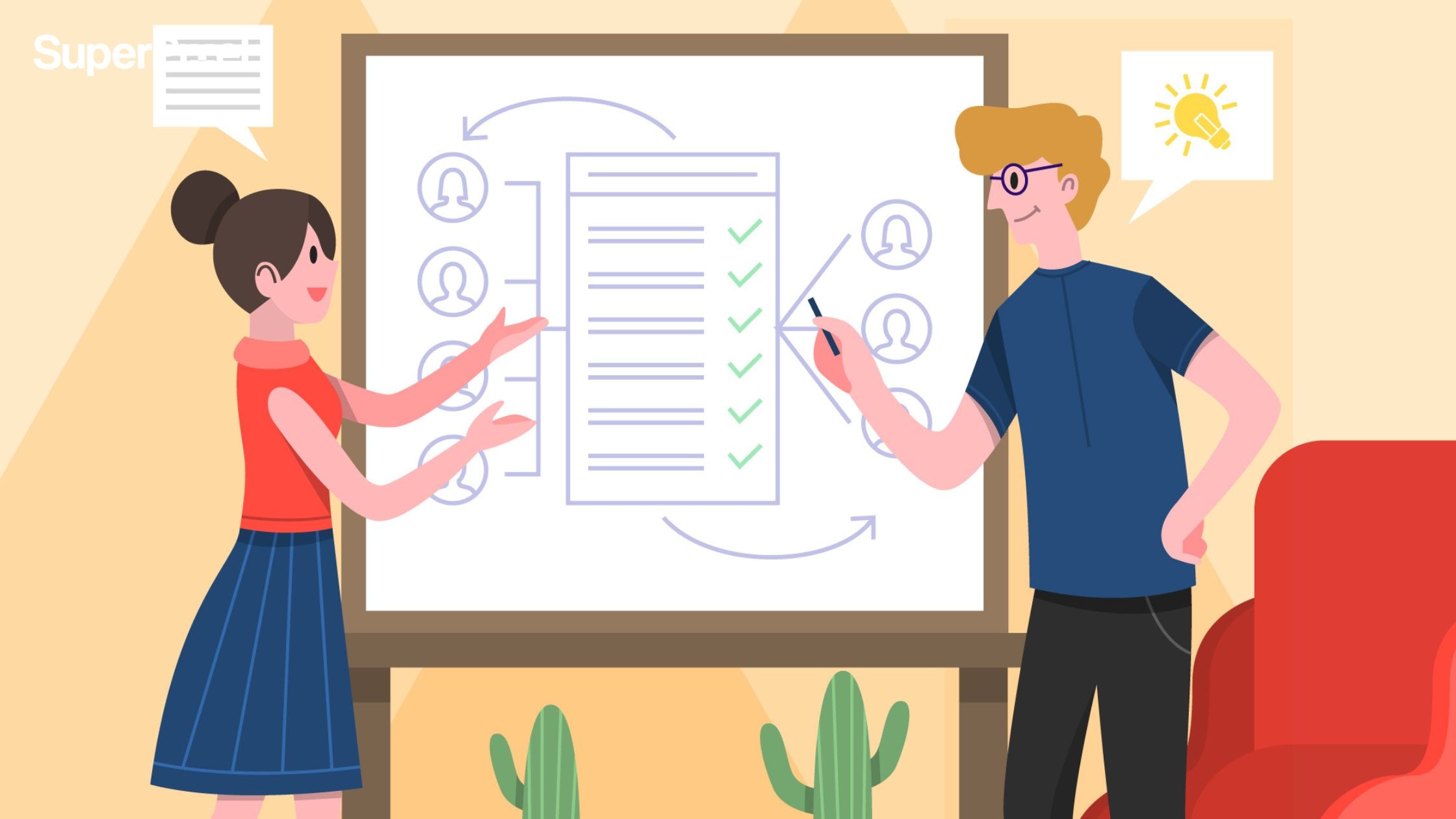 Modern teamwork concept with flat design (dok.freepik)