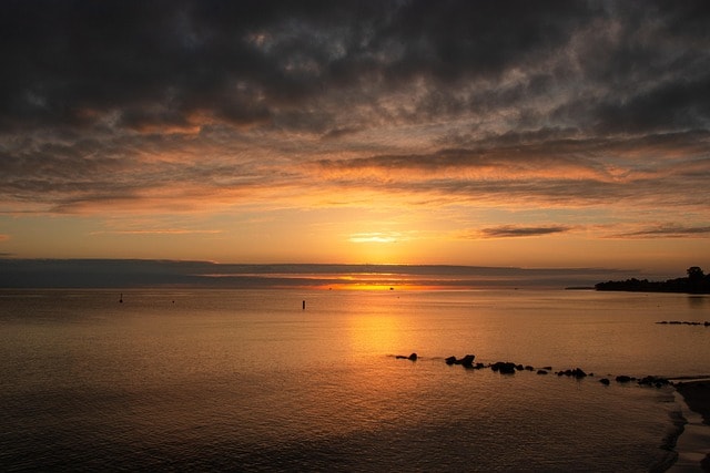 sunrise, sea, baltic sea, lake, beach, summer, niendorf, landscape, nature, water, waves, beach, beach, beach, beach, beach