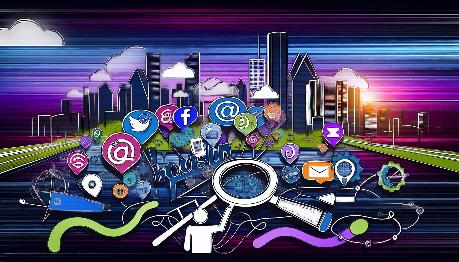 Social media integration for SEO in Houston