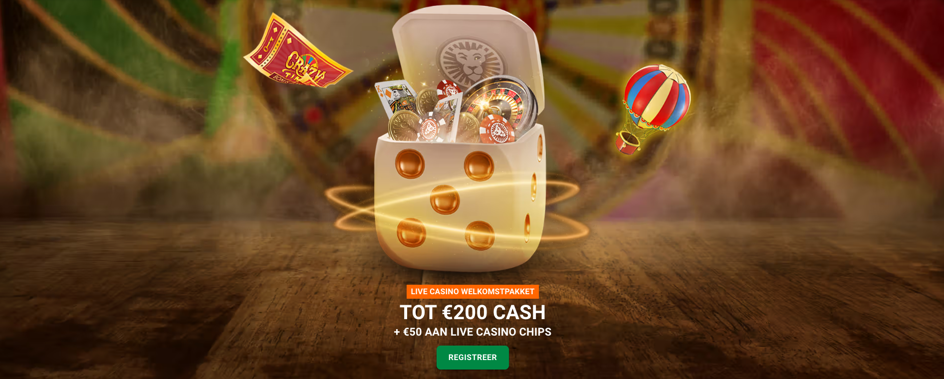 LeoVegas live casino bonus
