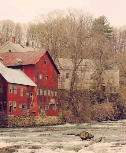 Early spring on a river in New England