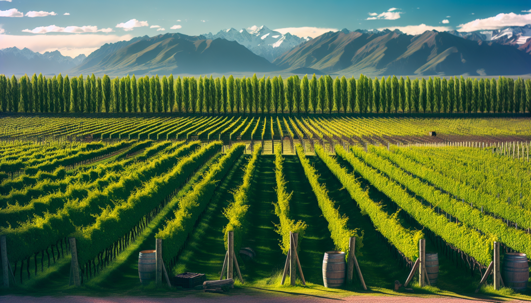 Vineyard landscape in Argentina