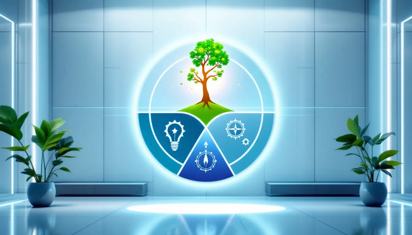 A visual representation of the benefits of leadership development for organizations.