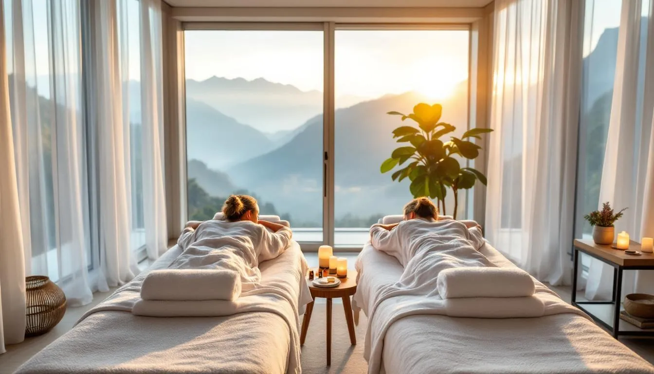 Therapist performing therapeutic massage in a luxury Steamboat Springs spa