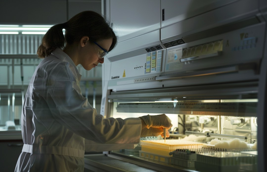 Scientist conducting research in a laboratory