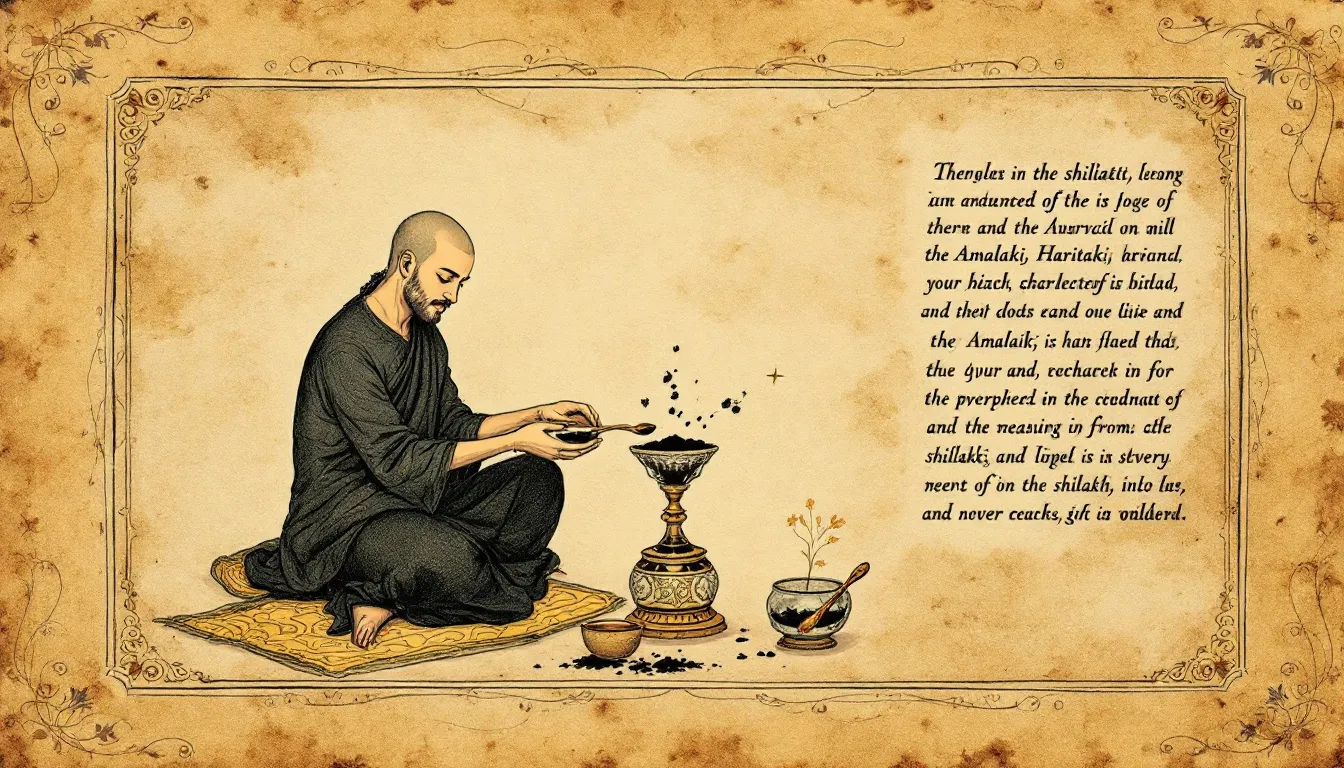 A person measuring shilajit resin for supplementation.