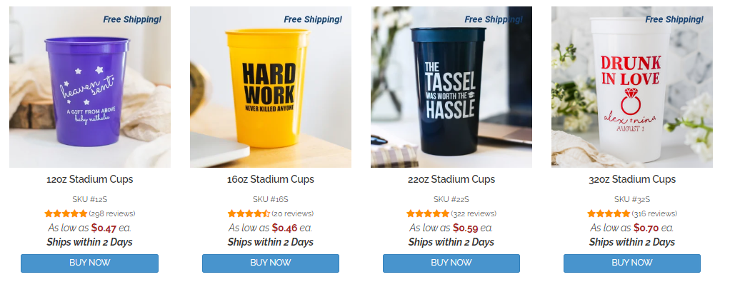 stadium cups