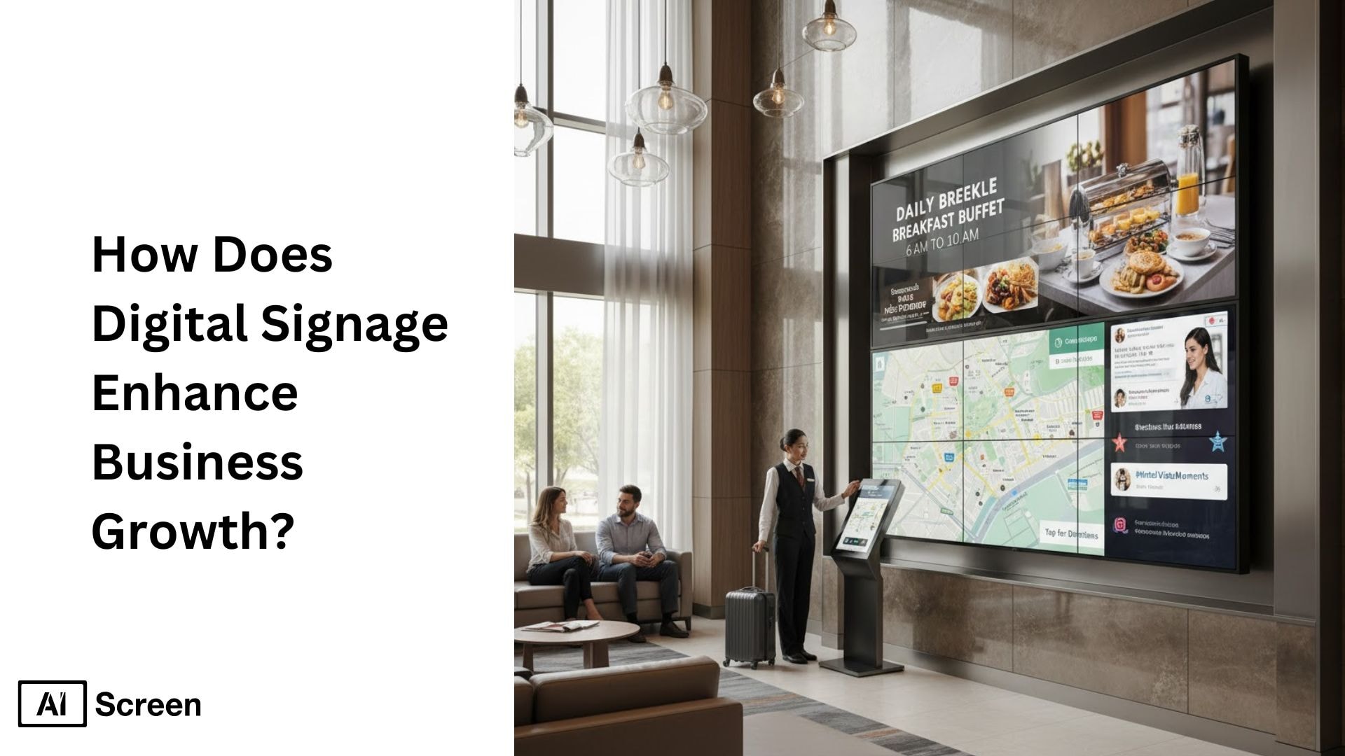 How Does Digital Signage Enhance Business Growth? 1 digital signage solutions enhancing business growth