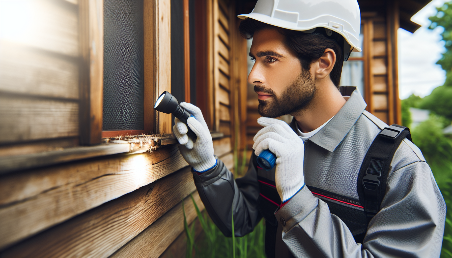 Illustration of a routine termite inspection