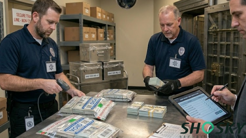 Staff determine safety and rights while scanning a set of valuables