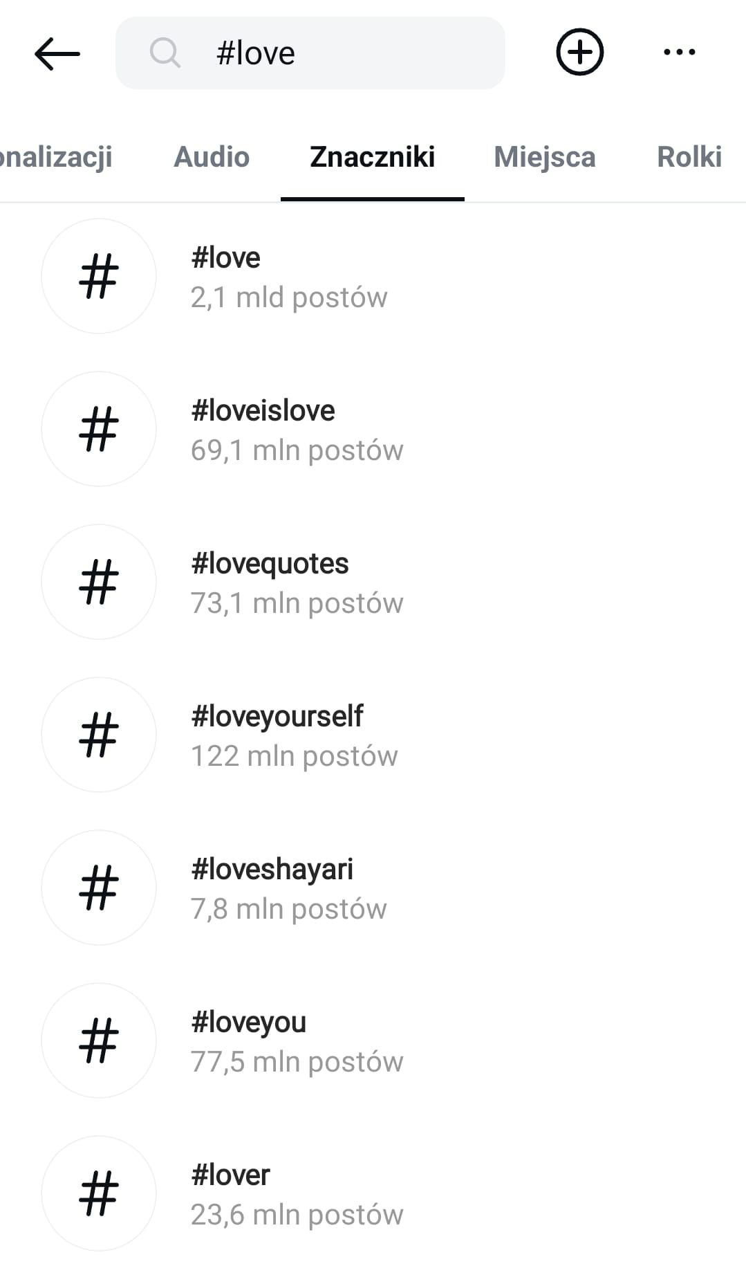 Hashtag #love