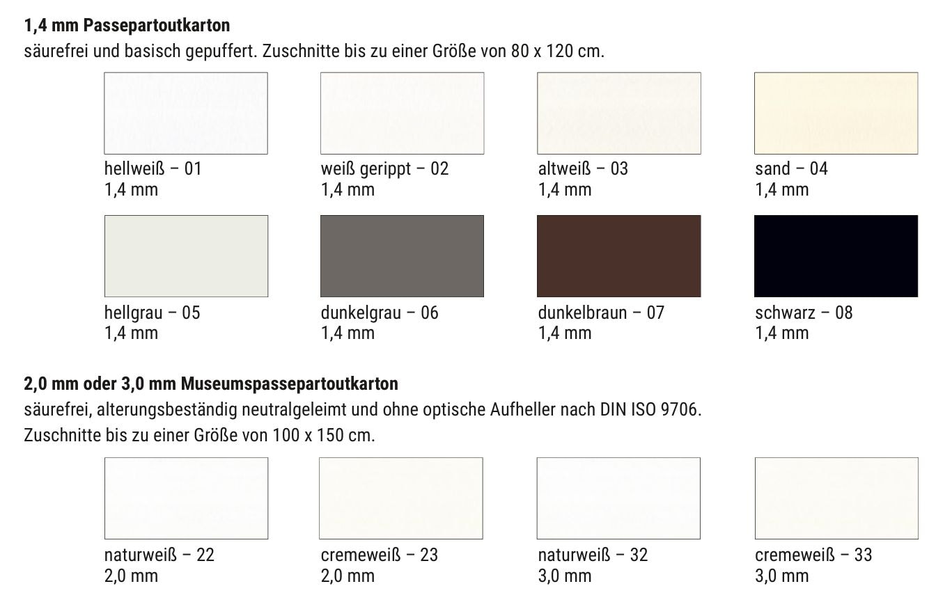 Roggenkamp Passepartout für eine perfekte Gestalung Ihres Bildes