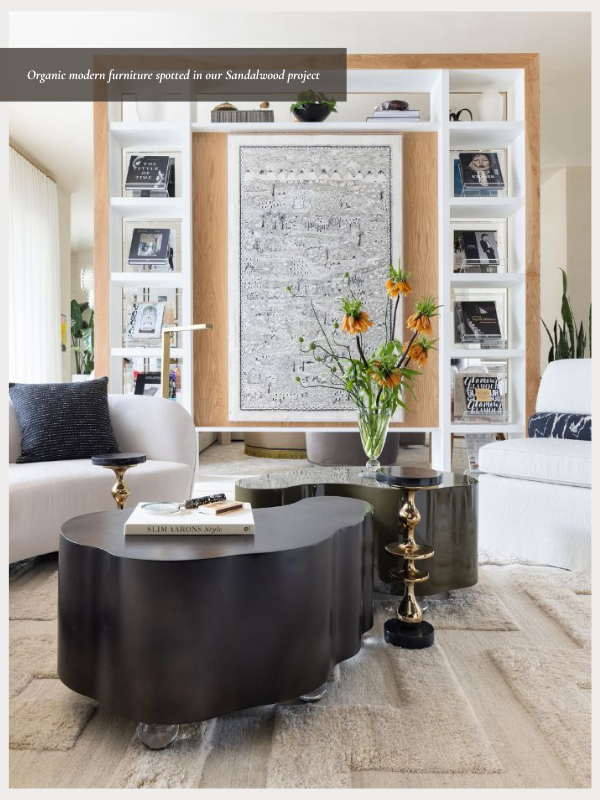 the living area of our Sandalwood Contemporary project
