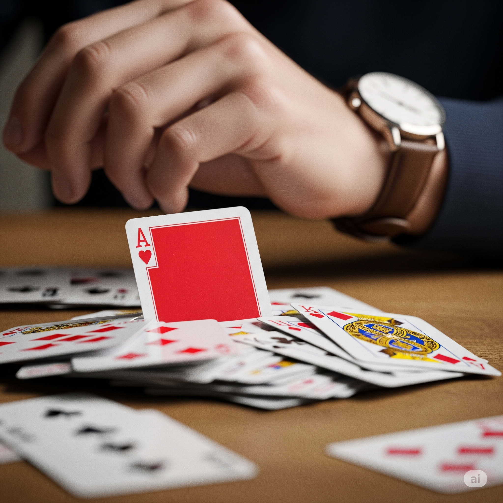picking the ace card from discard pile