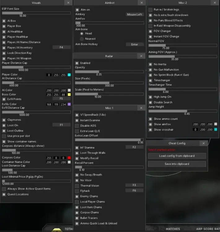 Escape from Tarkov Arena ESP