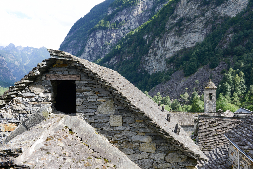 Tradtional stone houses in Foroglio