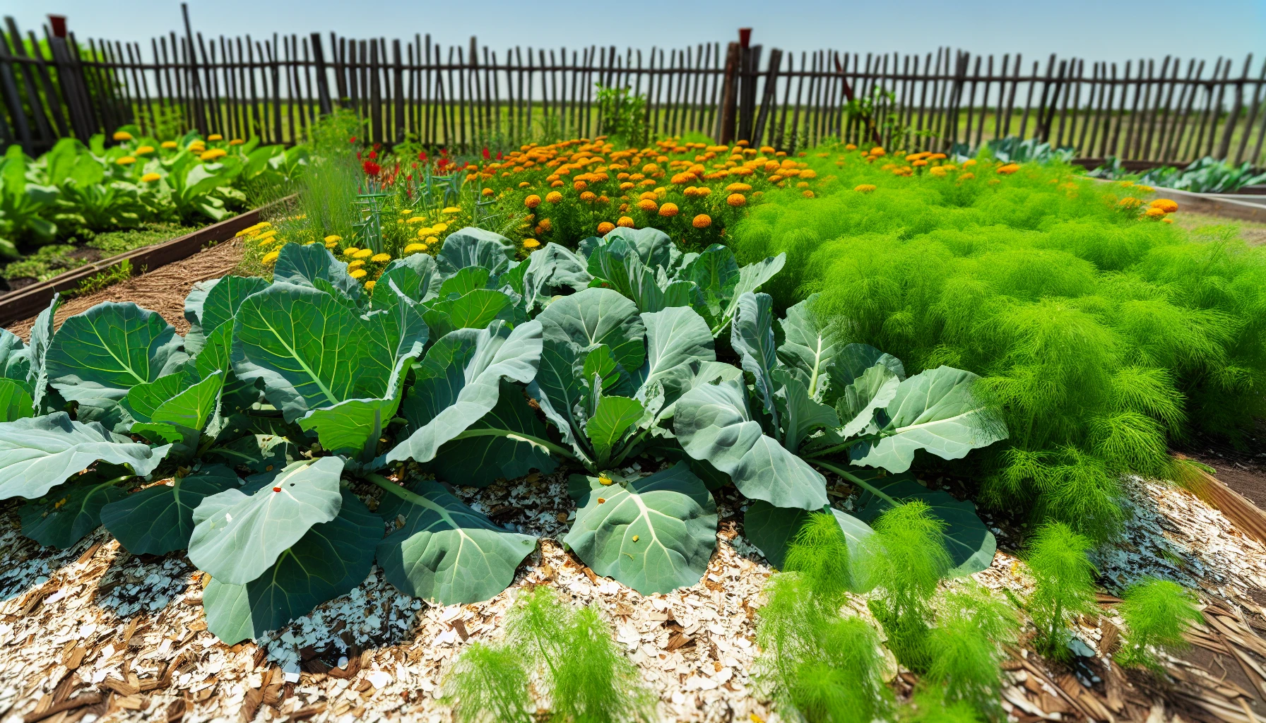 Organic pest control for collard greens