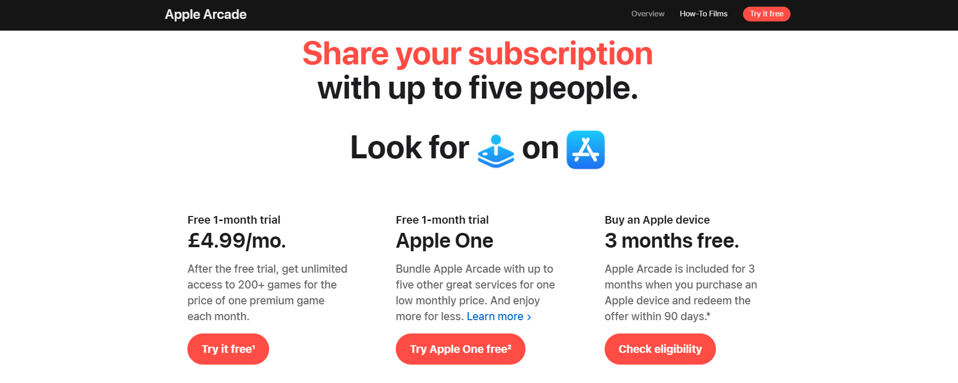 Apple Arcade Subscriptions With Features Included in Plans
