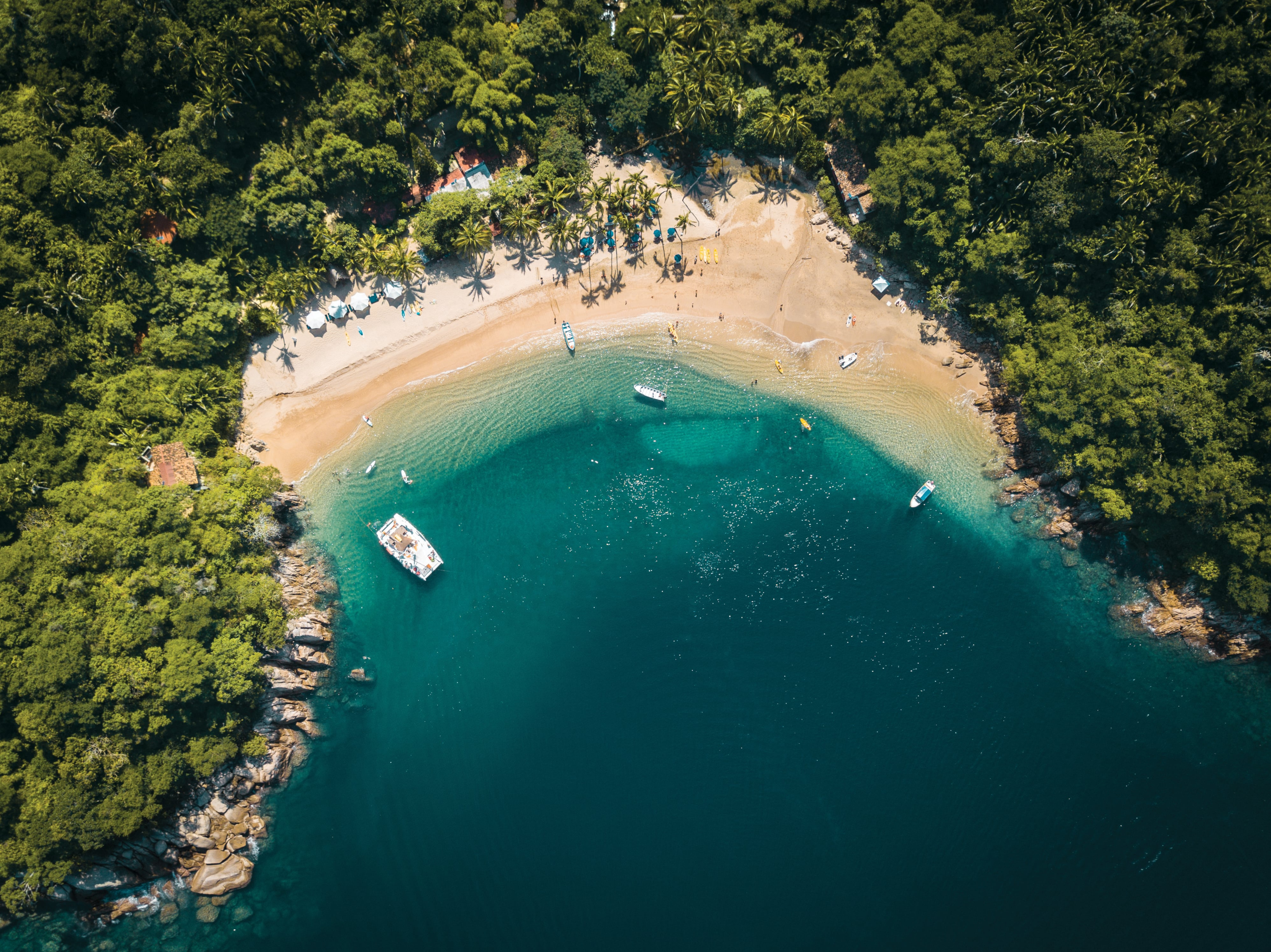 Aerial view of Puerto Vallarta beach