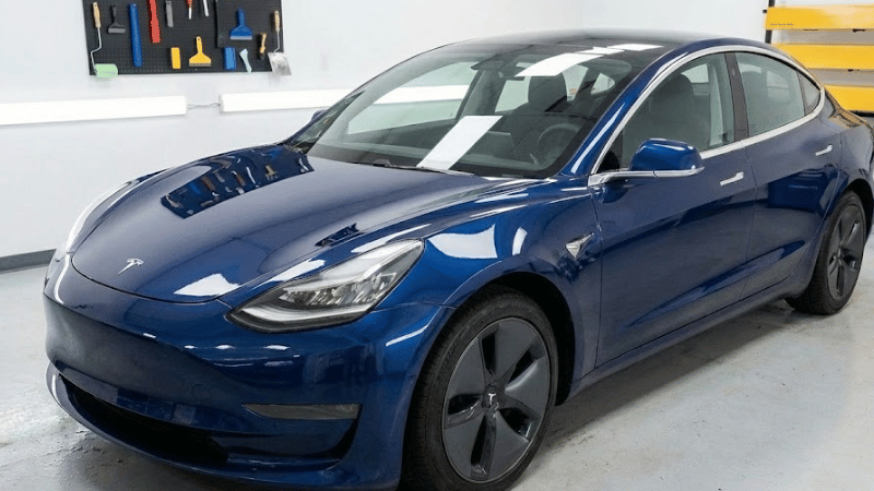 a Tesla with installed ppf