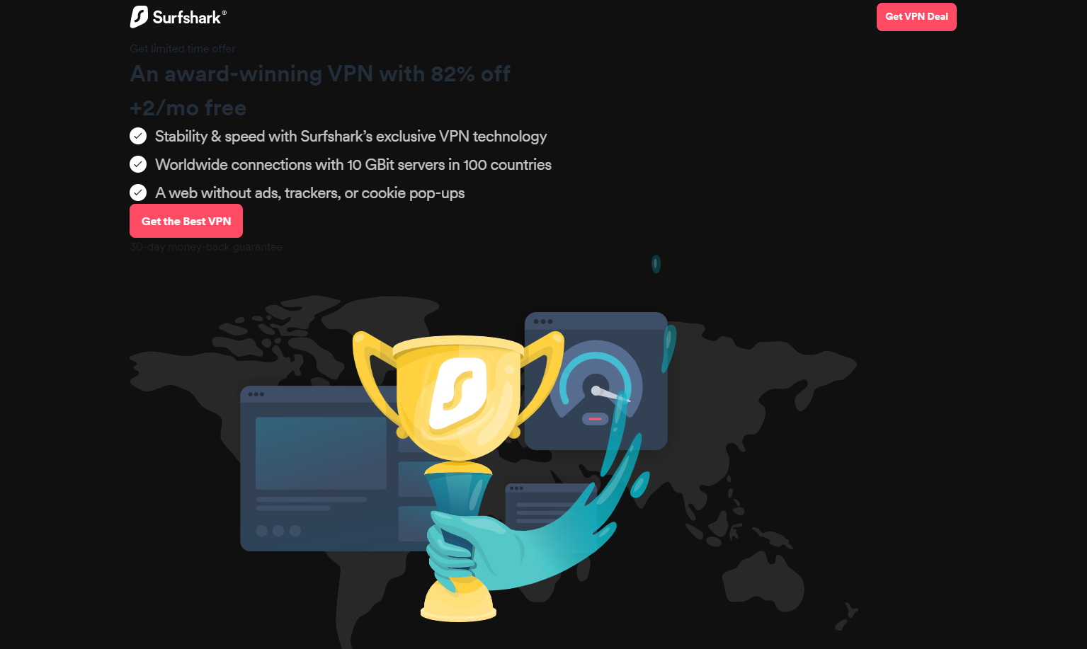 Surfshark VPN Homepage