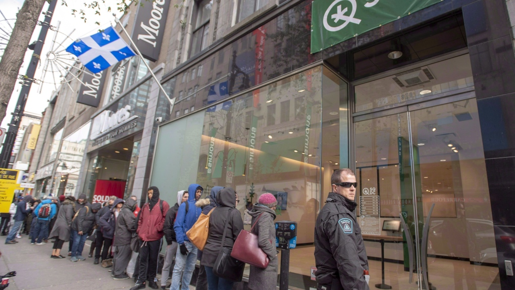 Customers outside Montreal cannabis