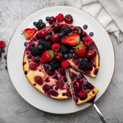 Michelle's Baked Berry Cheesecake