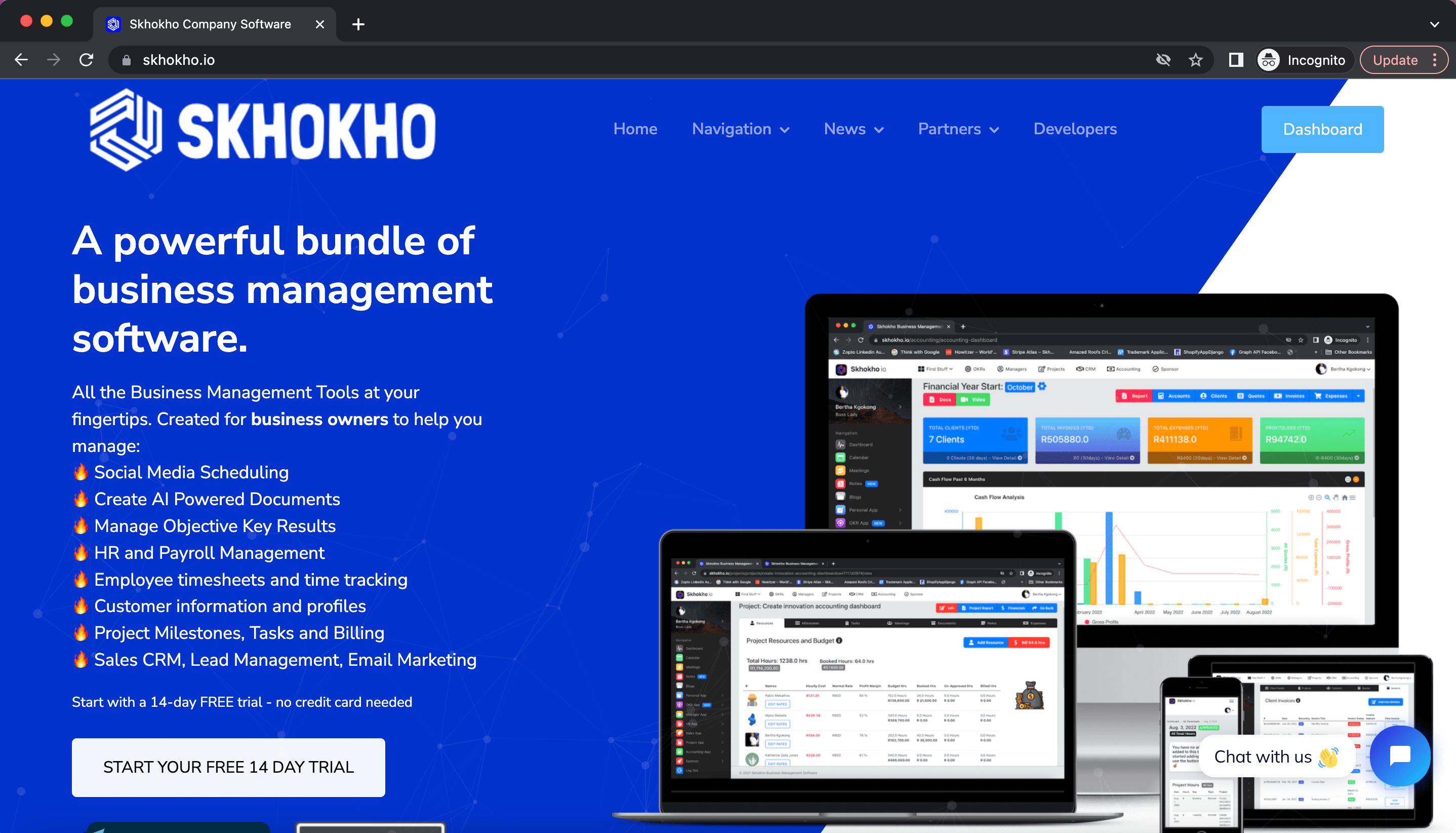 Skhokho Business Management Software for Small Business Growth