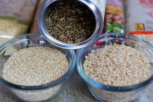 grains, brown rice, quinoa