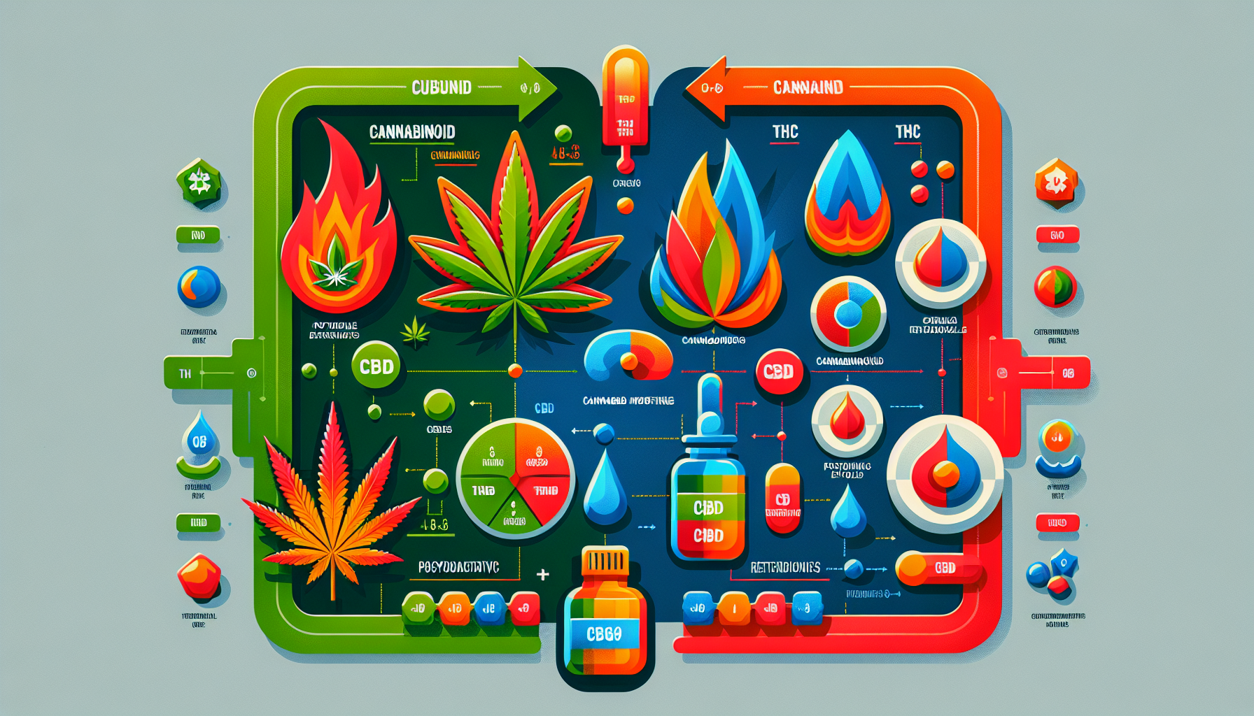 Eine Vergleichsgrafik zwischen CBG9 und anderen Cannabinoiden.