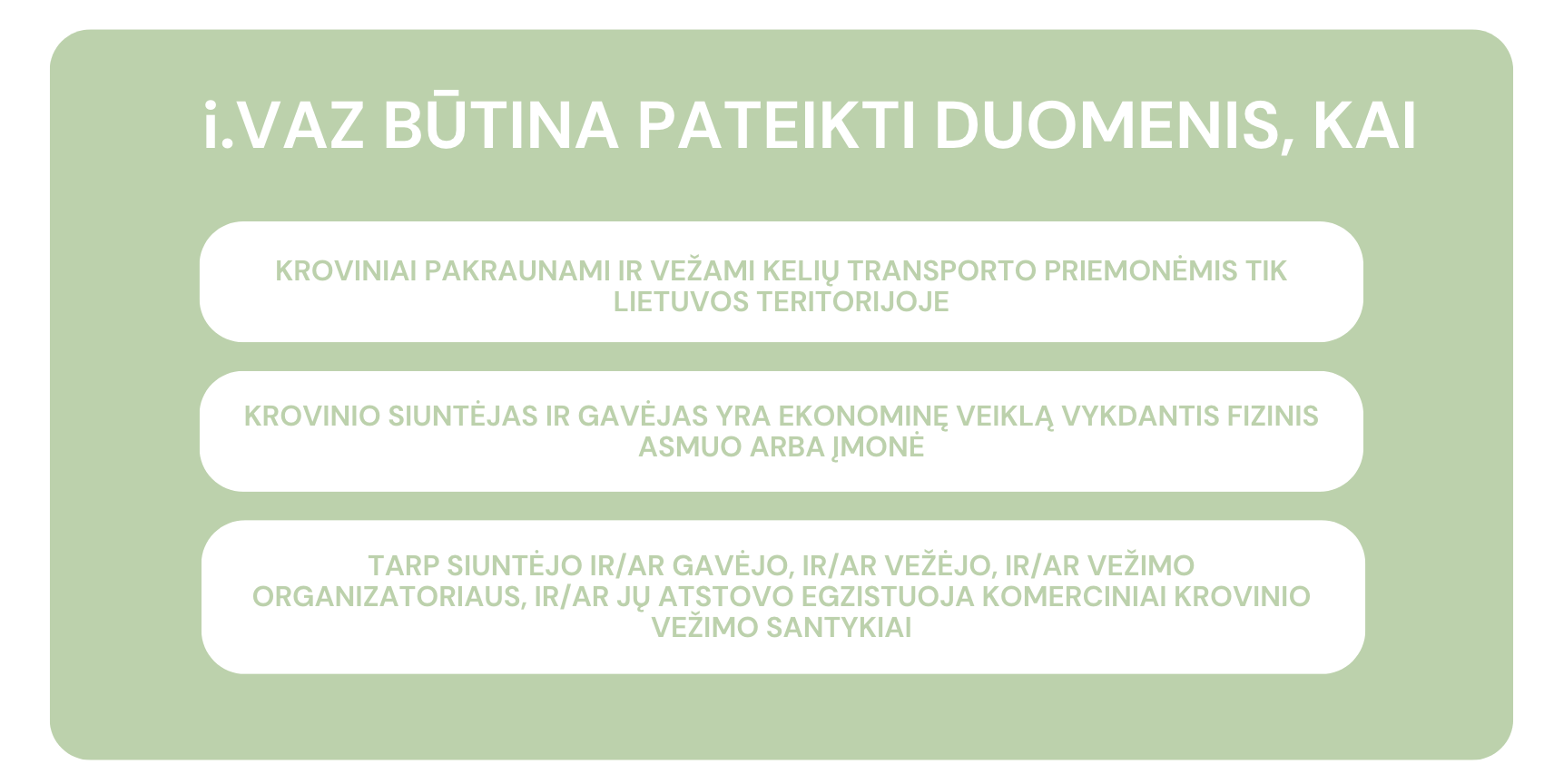 Kam taikoma prievolė pateikti duomenis į i.VAZ