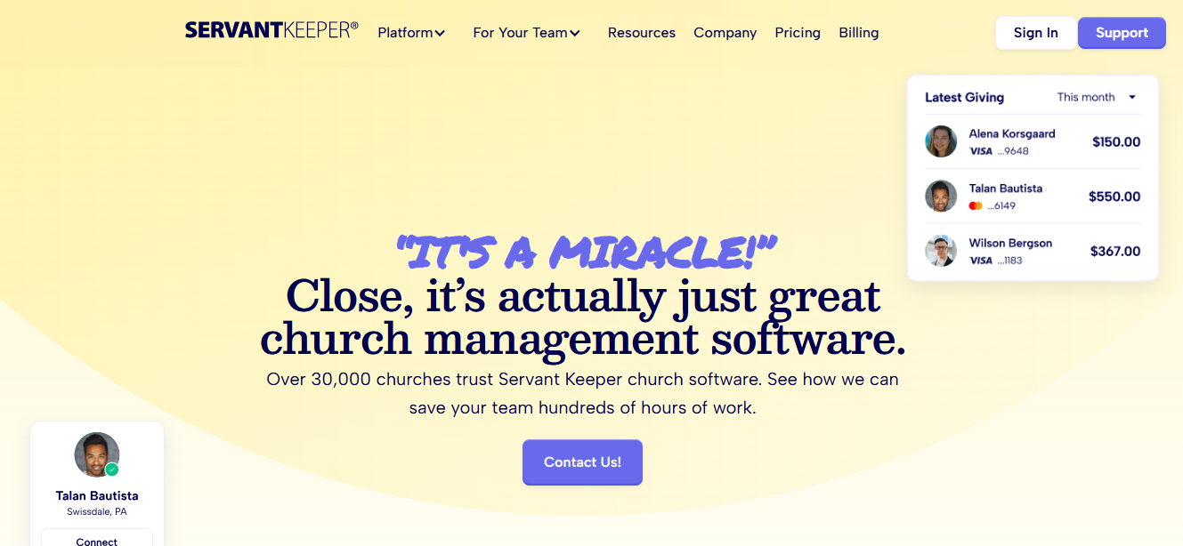 What Are The 11 Best Church Software for 2026? 16 servant keeper