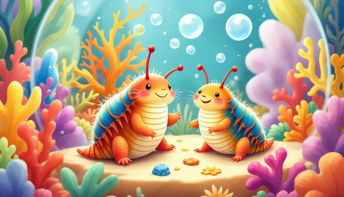 Woodlice in a small terrarium setup, showcasing them as pets.