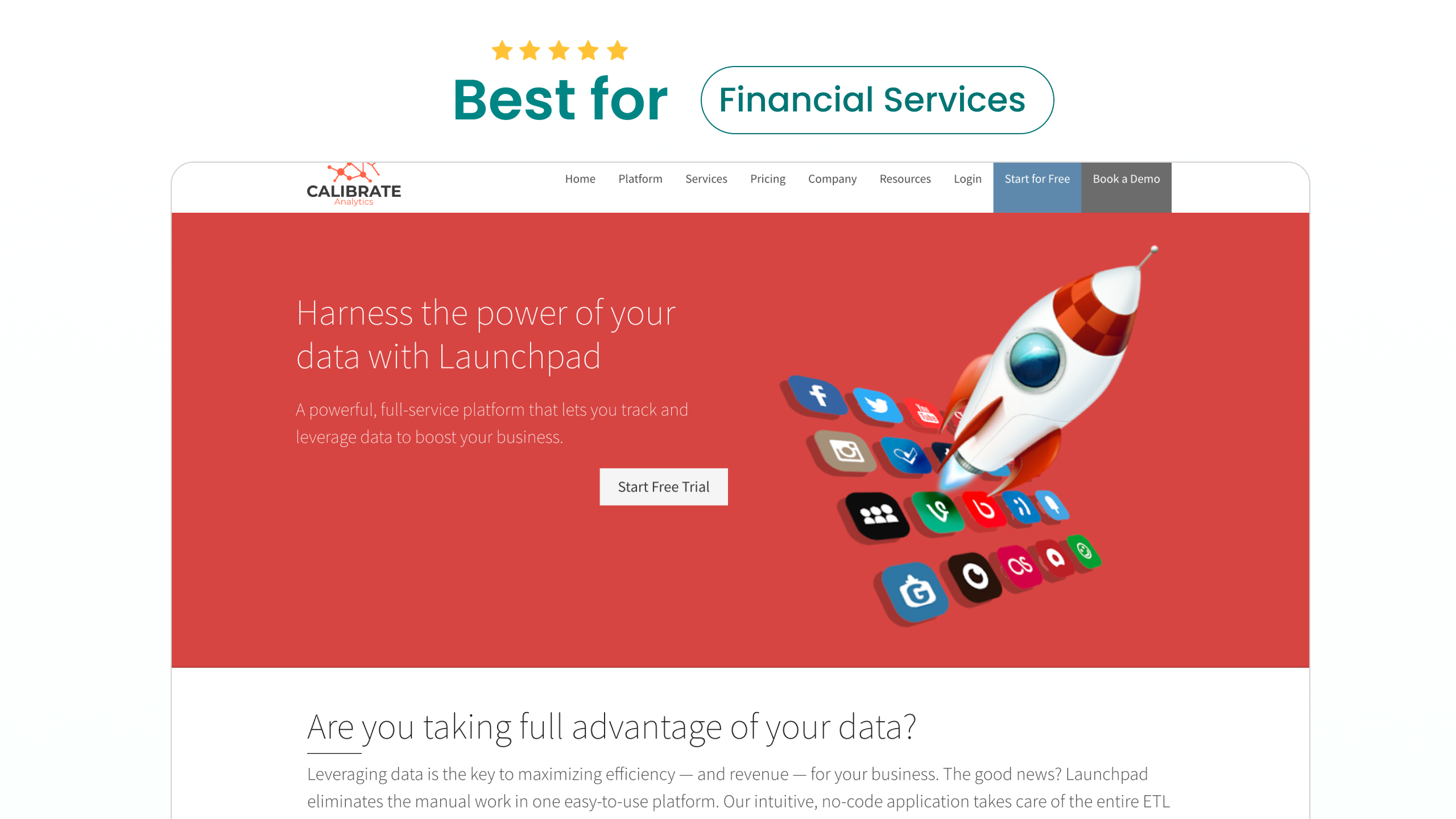 Best Google Bigquery services for financial companies - Calibrate