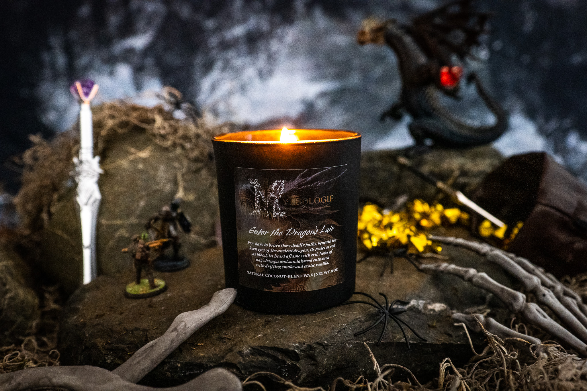 It combines warm spice and faint smoke to create an inviting and mystical ambiance.