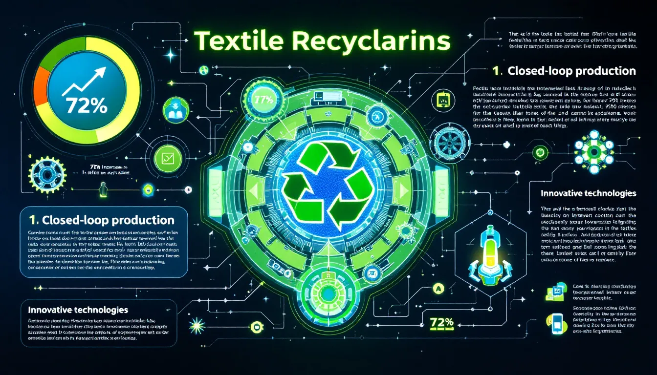 Processing technologies used in textile recycling.