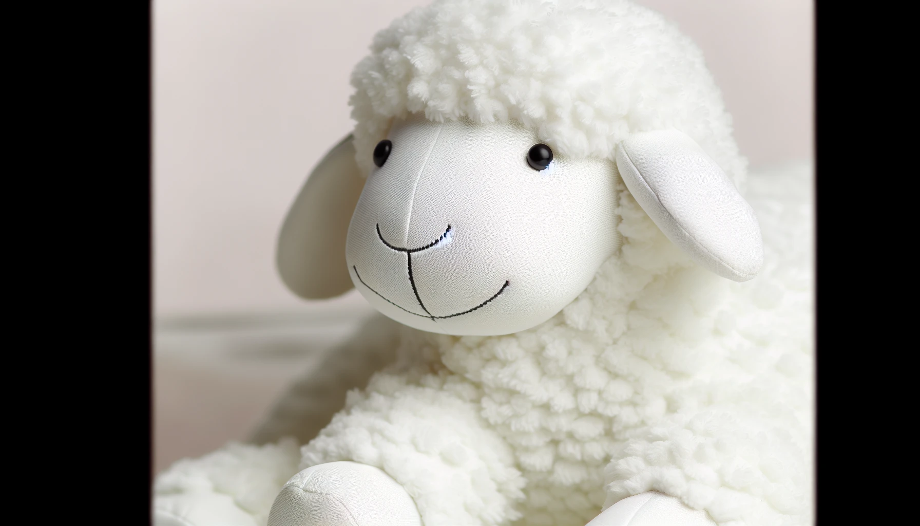 White sherpa sheep toy