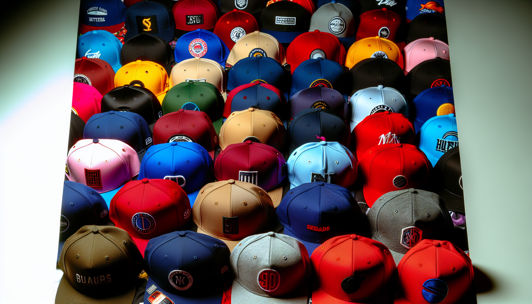 Variety of baseball caps