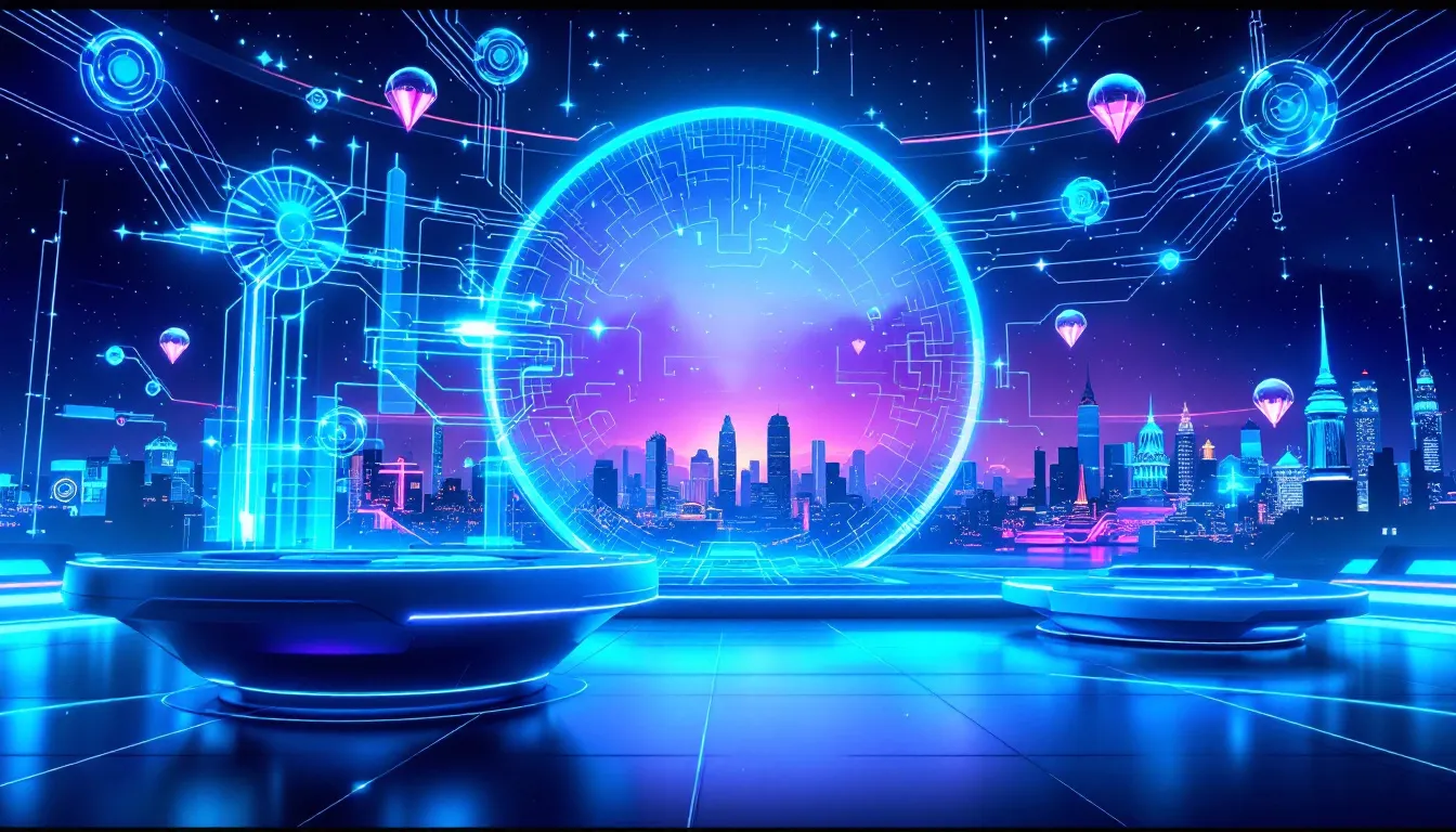 AI-driven video content creation illustrated with Synthesia's technology.
