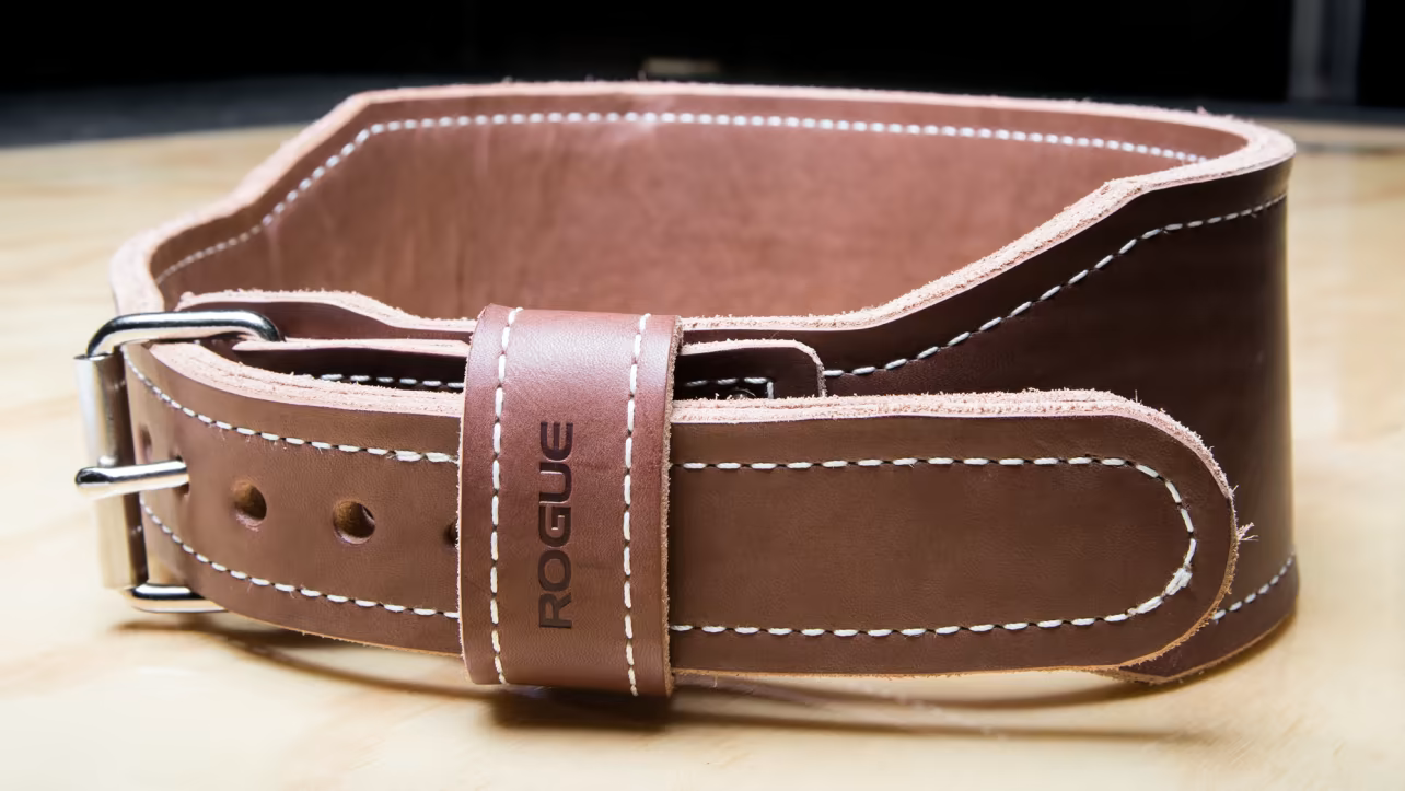 An image of a leather weight lifting belt, considered the best weight lifting belt for heavy lifts.