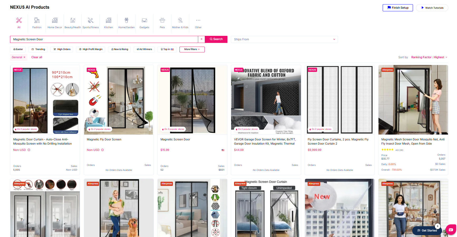 Mit Produkten mit geringer Konkurrenz wie magnetischen Bildschirm-Dors steigern die Verkaufszahlen
