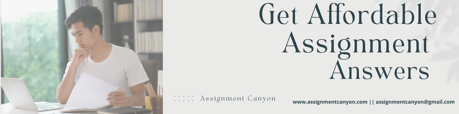 Get Affordable Assignment Answers from Assignment Canyon at 13.50 USD per page
