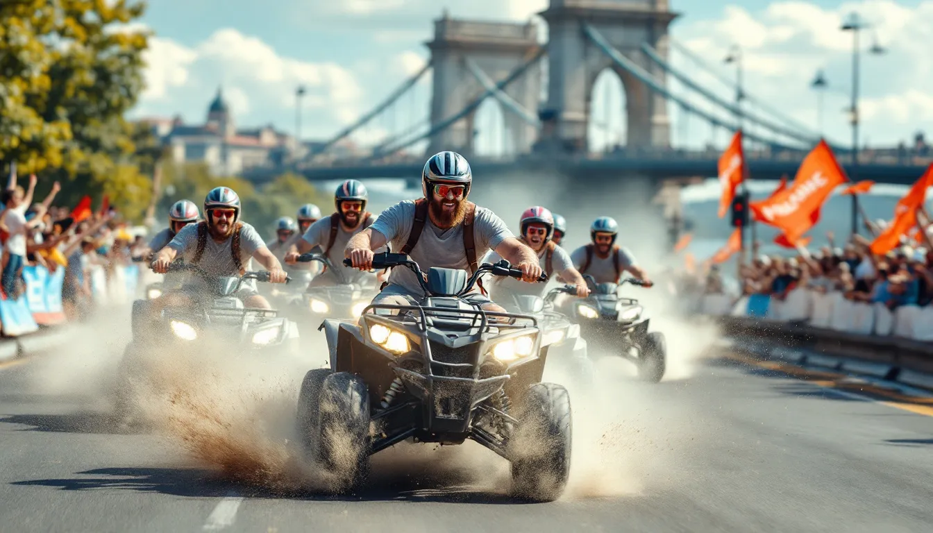 Dagtimer eventyr i Budapest, som quad biking og go-karting for en perfekt herretur.