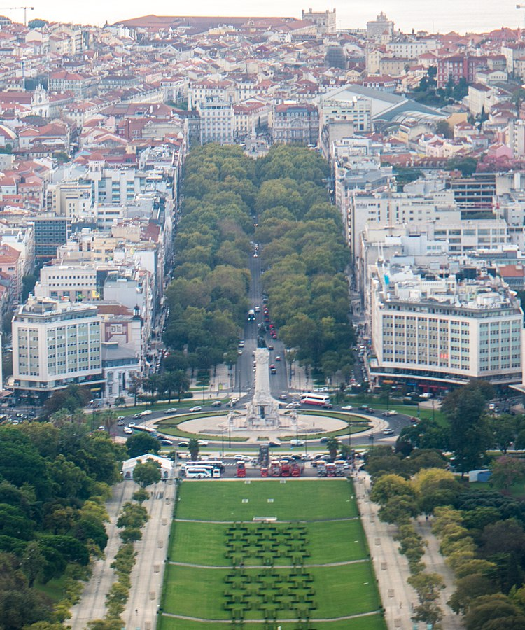 A view of the Avenida da Liberdade in Lisbon