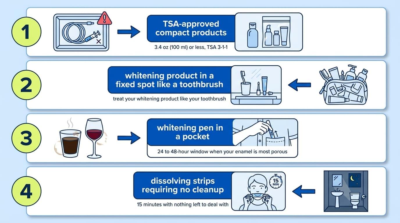 Packing Tips for Traveling with Whitening Products
