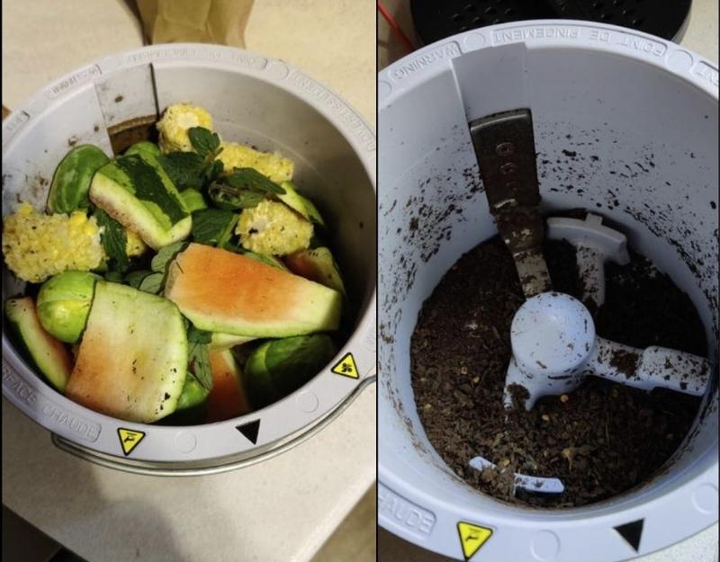 Vitamix FoodCycler Before and After