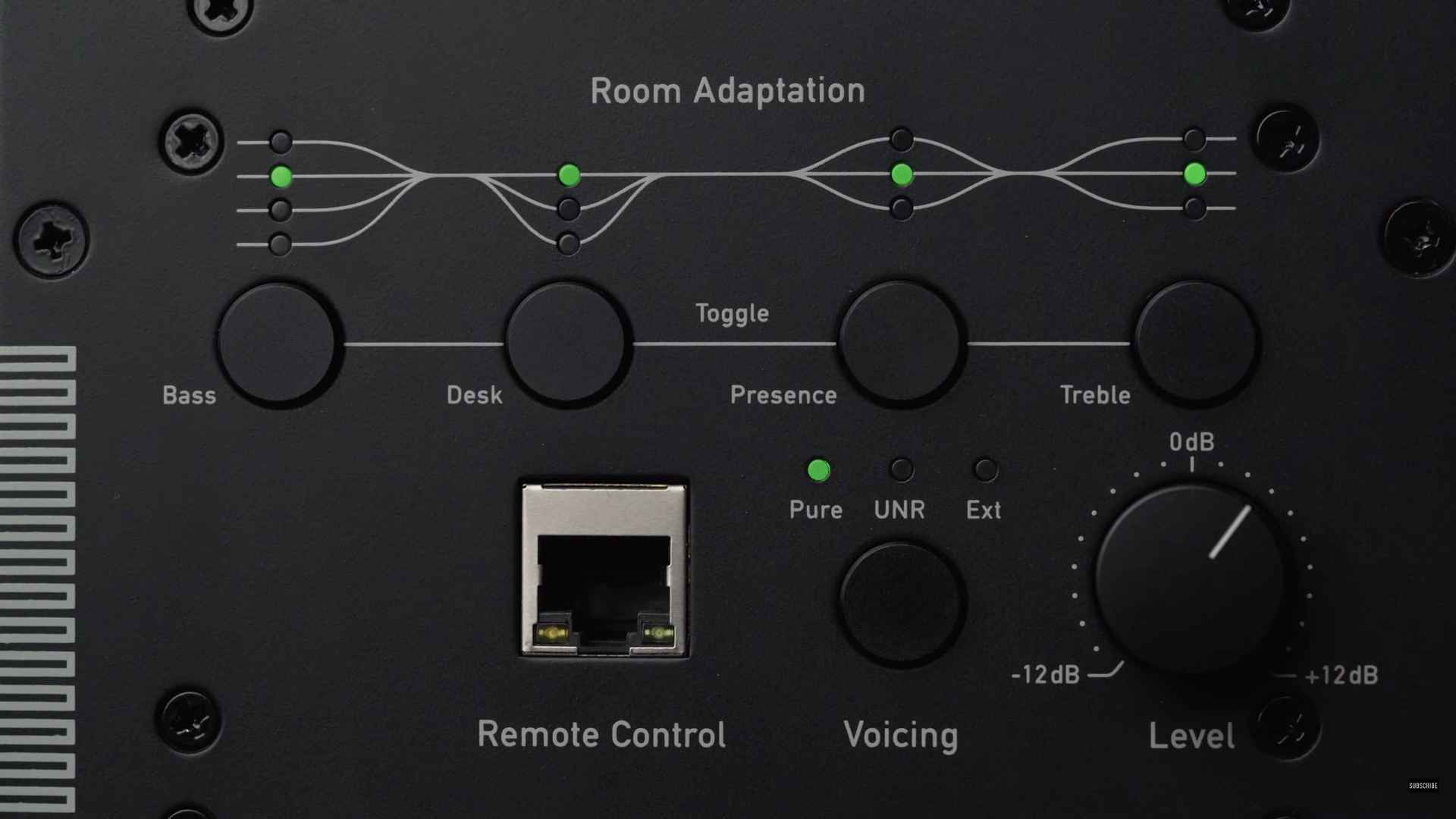 rear panel controls