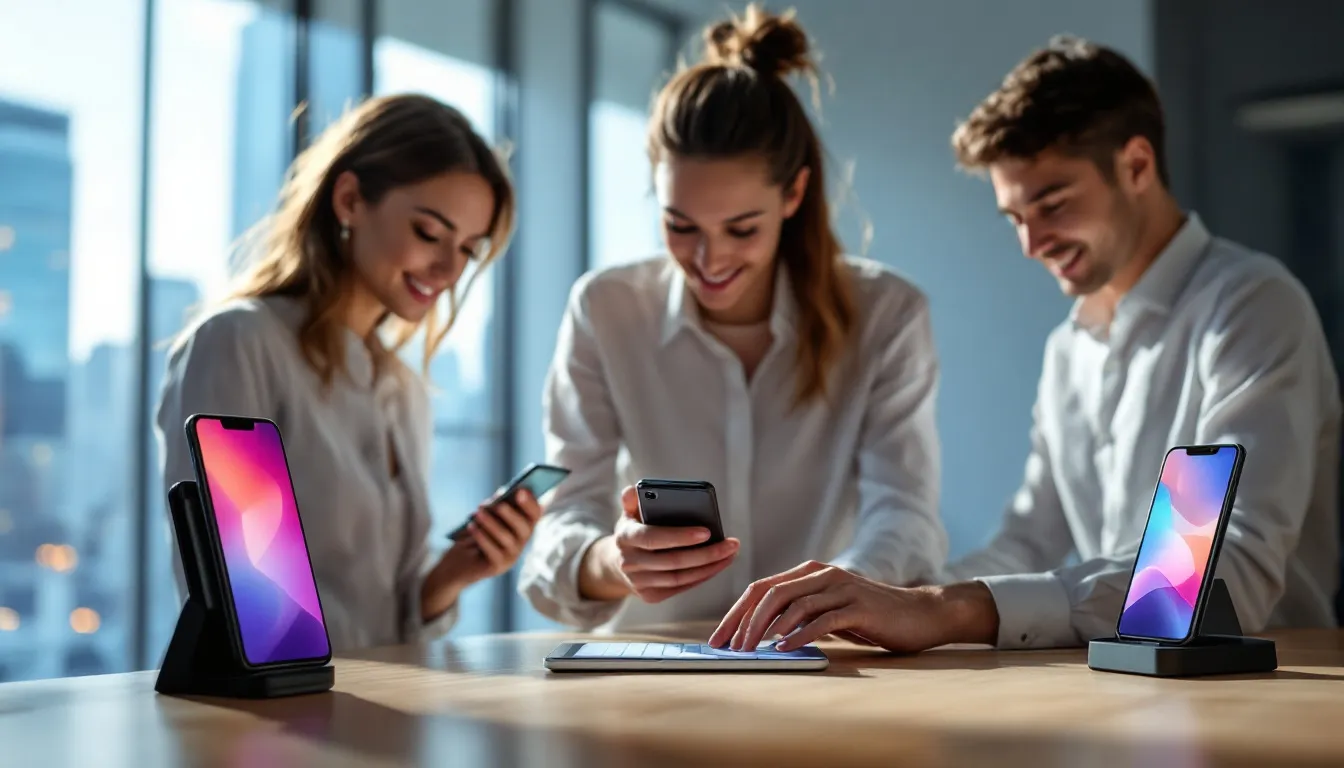 Des smartphones robustes adaptés aux journées chargées de travail.