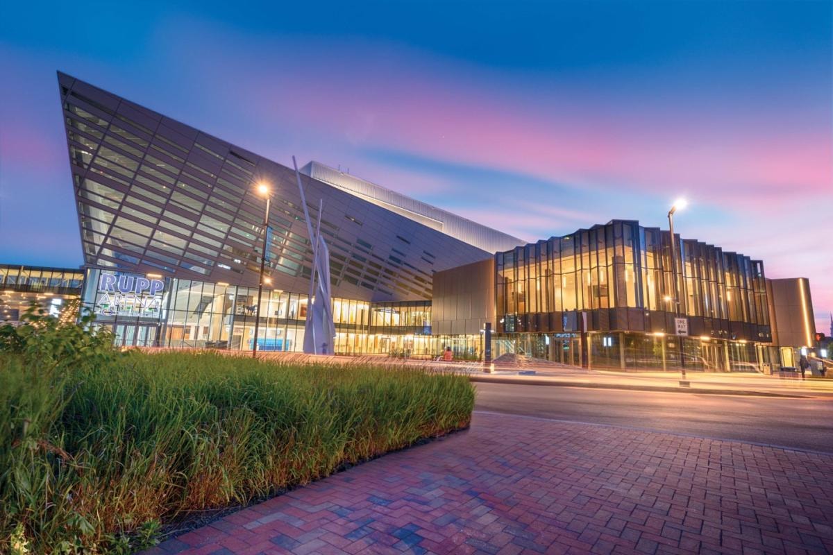 Image showing rupp arena and a glimpse of hotels close to rupp arena