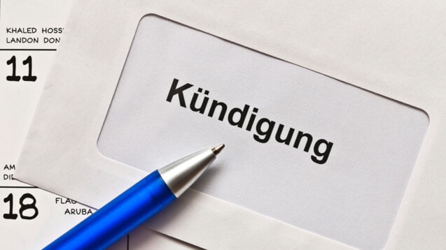 Bild: Vertragskündigung Brief 